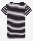 T-Shirt marinière en Coton noir/blanc